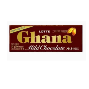 Chocolate ghana 가나 초코렛 lotte 34g