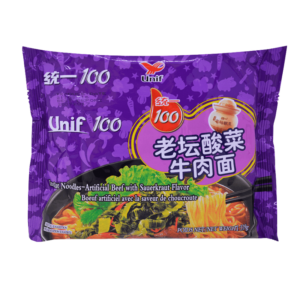 Fideo instantaneo con sabor a carne y verduras (bai xiang) 125gr