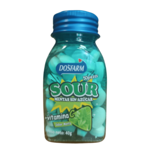 Frasco de menta sin azucar sabor menta 40gr.