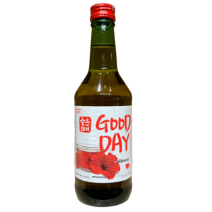 Good day soju flor de jamaica 12.50% alc 360 ml.
