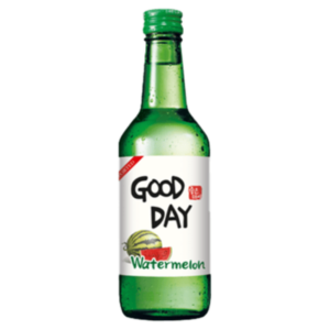 Good day soju flor de sandia 12.50% alc 360 ml.