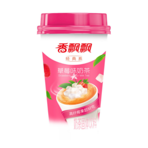 Té con Leche Instantáneo Sabor a Fresa - Xiang Piao Piao (80g)
