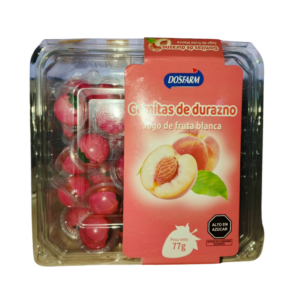 GOMITAS DE FRUTA SABOR DURAZNO DOSFARM (77g)
